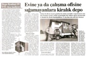 Evine ya da çalışma ofisine sığamayanlara kiralık depo