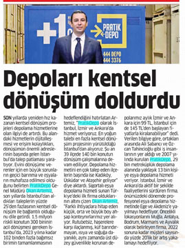 Depoları kentsel dönüşüm doldurdu