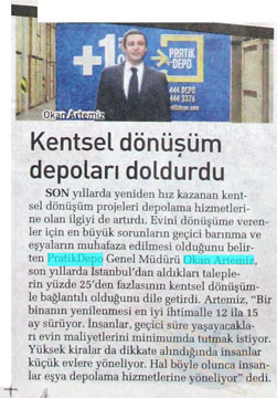 Kentsel dönüşüm depoları doldurdu