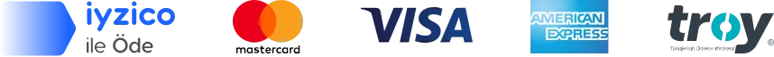 iyzico, Mastercard, Visa, American Express ve Troy