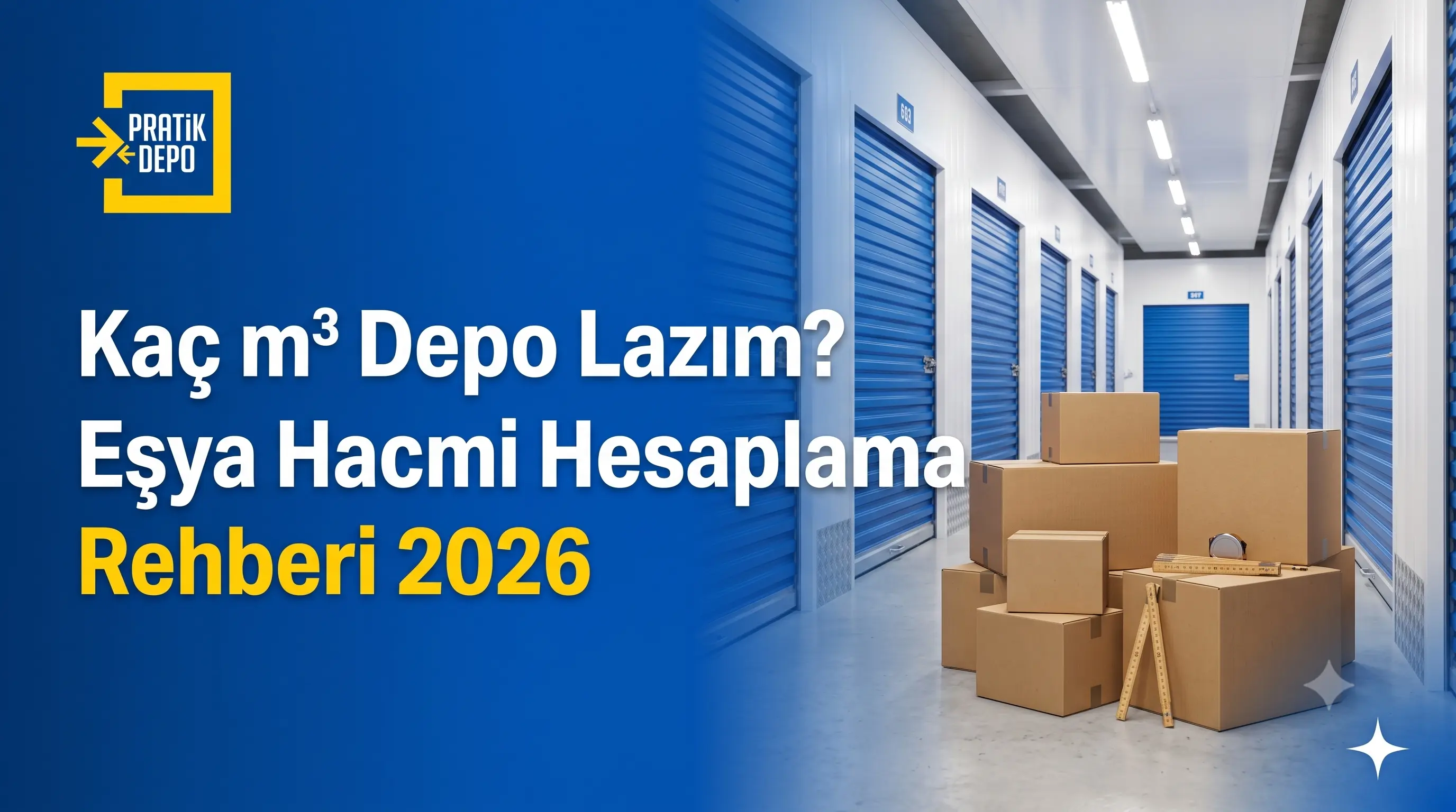 Kaç m³ Depo Lazım? Eşya Hacmi Hesaplama 2026